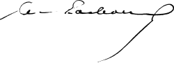 signature de Charles Lachaud
