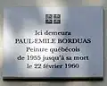 Plaque au no&nbsp;19.