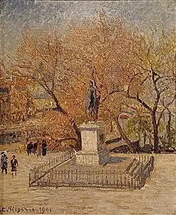 Camille Pissarro, Statue d’Henri IV, 1901.