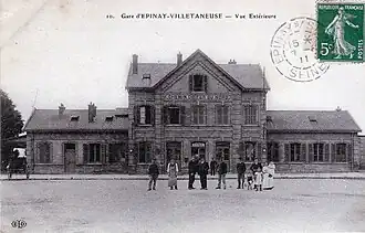 La gare d'Épinay - Villetaneuse avant 1914.