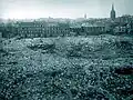 Le champ de ruines de l'ancien séminaire des Eudistes en 1944