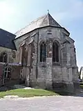 Façade est, chevet (chœur).