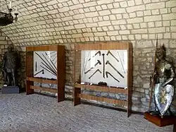 Collection d'armes.