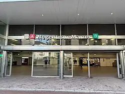 L'accès no&nbsp;2 « Avenue des Marronniers ».