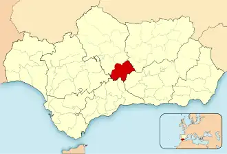 Localisation de Valle de los Pedroches