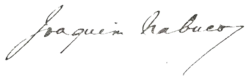 signature de Joaquim Nabuco