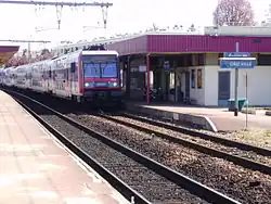Arrivée d'une automotrice Z 20500 d'un train MONA venant de Pontoise.