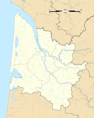 voir sur la carte de la Gironde