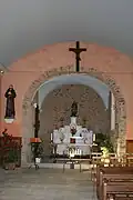 L'intérieur de la chapelle.