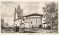 L'église, dessin de Léo Drouyn (1878)
