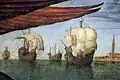 Détails des navires en arrière plan.