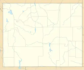 Localisation sur la carte du Wyoming