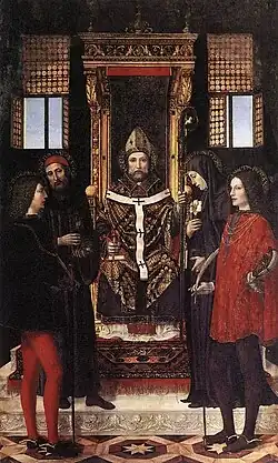 Ambrogio Borgognone, Retable de saint Ambroise (1490).