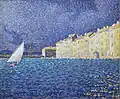 Paul Signac, L'orage à Saint-Tropez, 1895.