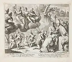 Planche no&nbsp;9 de Dietrich Krüger, d'après Giovanni Lanfranco