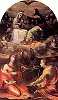 Couronnement de la Vierge 1540, Pinacothèque de Sienne