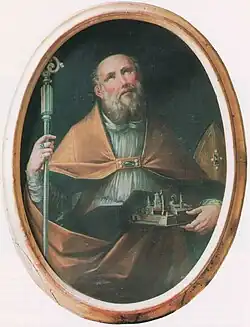 San Possidonio protettore della Mirandola XVIIIe&nbsp;siècle.