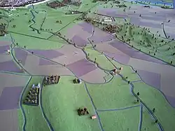Paysage périphérique à la ville de Maastricht