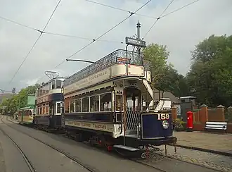 Tramways au terminal Town End.