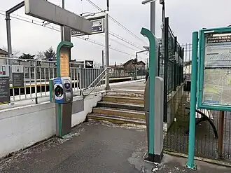 L'accès no&nbsp;1 « Place de la Gare ».