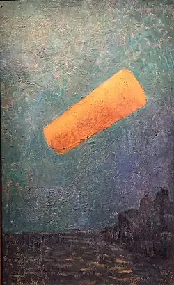 Paul Sérusier, Cylindre d'or, vers 1910, huile sur carton.