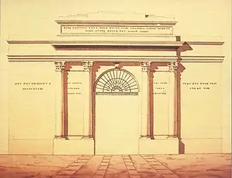 Projet de réduction de Porta Nuova, Pietro Matteucci.
