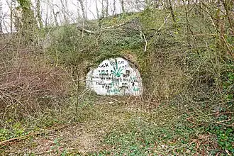 Le tunnel sous le terril (servitude).