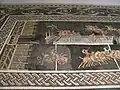 Mosaique des jeux, partie gauche : Caceres et pulvinar.