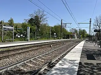 Les quais de la gare, en avril 2026