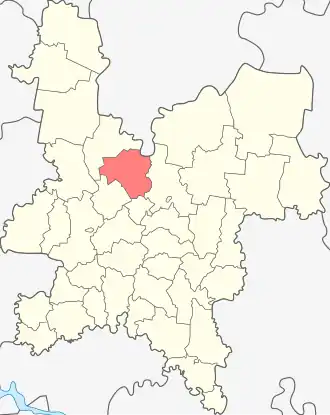 Localisation de Raïon d'Iouria