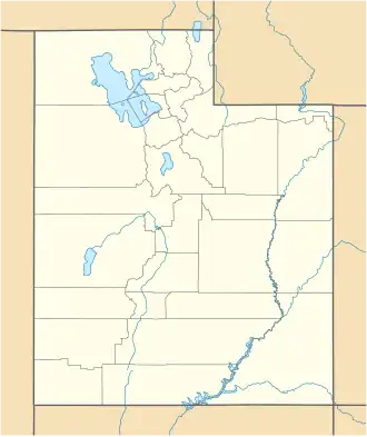 voir sur la carte de l’Utah