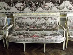 Mobilier en tapisserie d'Aubusson de l'hôtel de Murat.