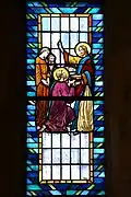 Nef : Saint Pierre recevant les clefs des mains du Christ.