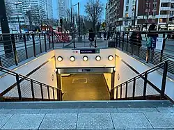 L'accès no&nbsp;4 « Rue Alfred Fouillée ».