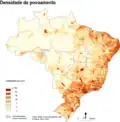 Densité de population.
