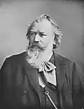 Photographie en noir et blanc de Brahms.