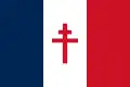 Drapeau de la France combattante et des FFI.