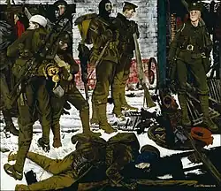 Eric Kennington, The Kensingtons at Laventie&nbsp;(en) (1915).
