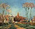 Entrée du village de Voisins Camille Pissarro,1872