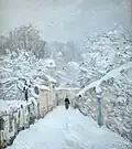 La Neige à Louveciennes Alfred Sisley, 1875, musée d'Orsay