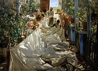Cousant la voile, 1896, musée Sorolla (Madrid).