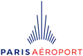 Logo vertical de Paris Aéroport depuis avril 2016.