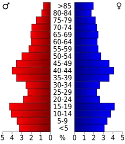 Pyramide des âges.
