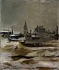 Effet de neige à Petit-Montrouge, Manet, 1870.