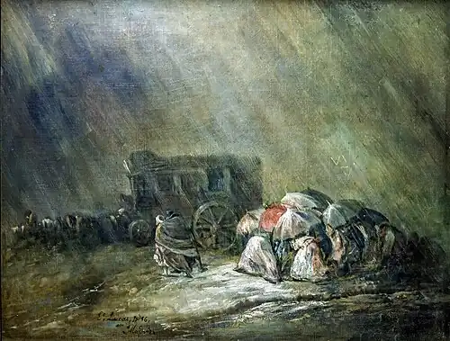 La Diligence sous l'orage (1856) Musée Goya [29]