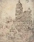 Esquisse du tableau, encre brun-noir sur papier (33,2&nbsp;×&nbsp;27,4&nbsp;cm), 1526