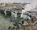 Le Pont Boieldieu à Rouen, temps pluvieux, 1896. (Musée des beaux-arts de l'Ontario)