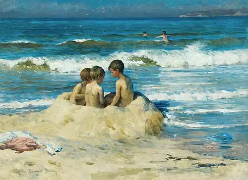 Virginie Demont-Breton, Les petits goélands, vers 1885.