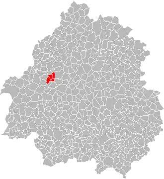 Localisation de Communauté de communes des Hauts de Dronne