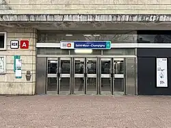 L'accès no&nbsp;1 « place de la Gare ».